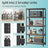 5-Tier Storage Shelves - Metal - Silver - Adjustable with Boltless Assembly
