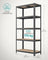 5-Tier Steel Shelving Unit - Steel - Grey - Adjustable Shelves