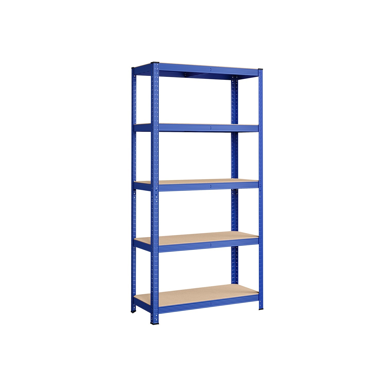 5-Tier Shelving Unit - Steel - Blue - Adjustable Shelves