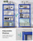 5-Tier Shelving Unit - Steel - Blue - Adjustable Shelves