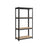 4-Tier Shelving Unit - Steel - Black - 520 kg Capacity