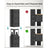 4-Tier Shelving Unit - Steel - Black - 520 kg Capacity