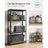 4-Tier Shelving Unit - Steel - Black - 520 kg Capacity