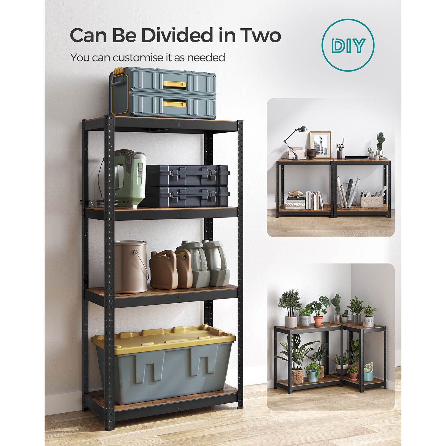 Heavy-Duty Shelving Unit - 520 kg Capacity - Steel - Blue