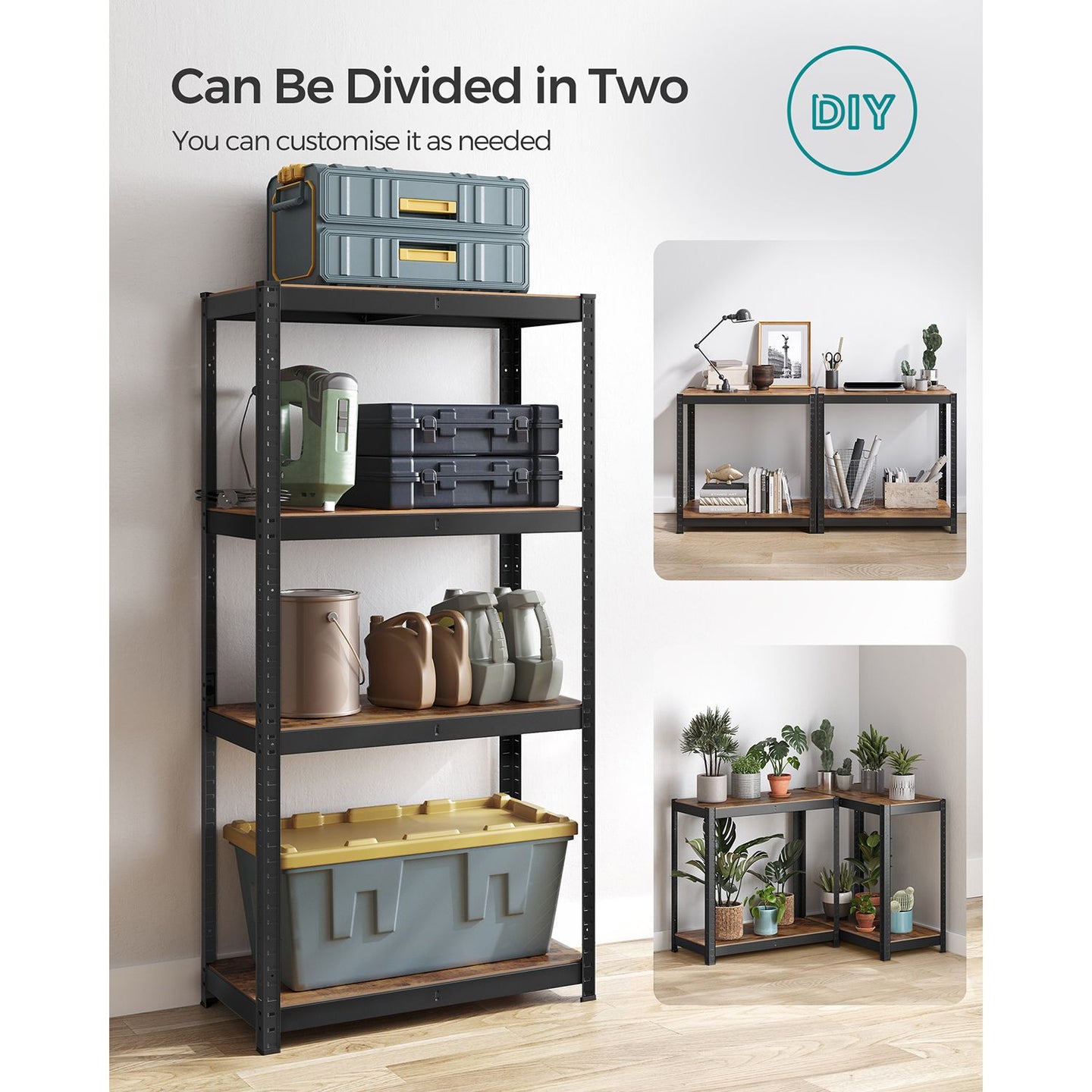 Heavy-Duty Shelving Unit - 520 kg Capacity - Steel - Blue