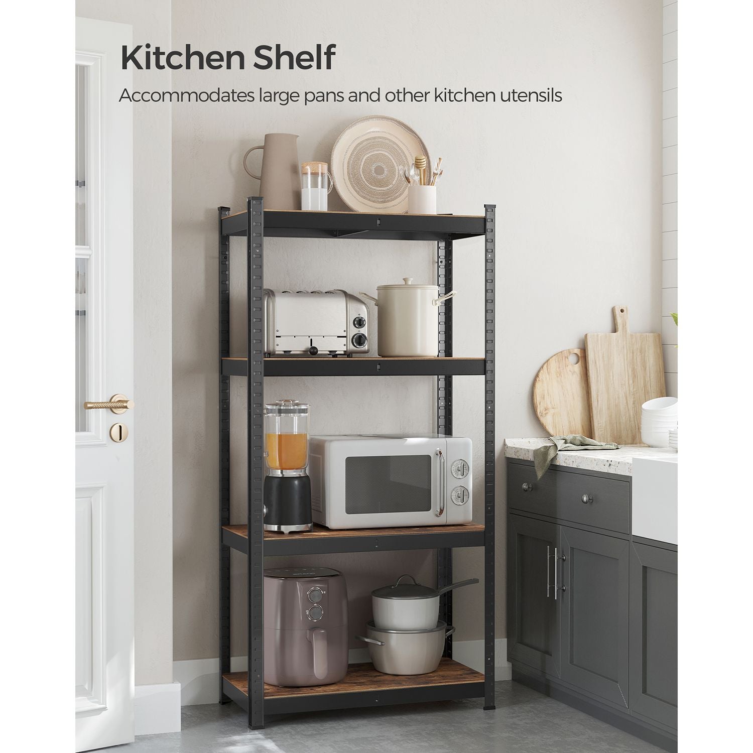 Heavy-Duty Shelving Unit - 520 kg Capacity - Steel - Blue