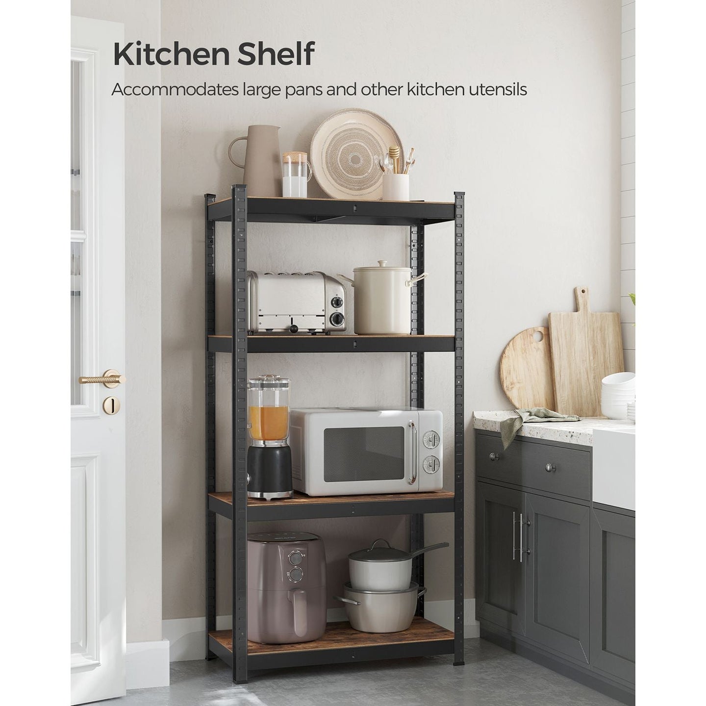 Heavy-Duty Shelving Unit - 520 kg Capacity - Steel - Blue
