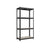 Shelving Unit - Steel Frame and Particleboard - Greige and Black