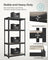 Shelving Unit - Steel Frame and Particleboard - Greige and Black