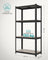 Shelving Unit - Steel Frame and Particleboard - Greige and Black