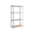5-Tier Storage Shelf - Reinforced Steel - Silver - Adjustable Shelves