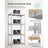 4-Tier Shelving Unit - 520 kg Capacity - Boltless Steel - Silver