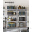 4-Tier Shelving Unit - 520 kg Capacity - Boltless Steel - Silver
