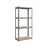 4-Tier Heavy-Duty Shelving Unit - Steel - Slate Grey - Boltless Design