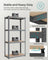 4-Tier Heavy-Duty Shelving Unit - Steel - Slate Grey - Boltless Design