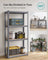 4-Tier Heavy-Duty Shelving Unit - Steel - Slate Grey - Boltless Design