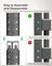 4-Tier Shelving Unit - Steel - Blue - 520 kg Capacity