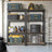 4-Tier Steel Shelving Unit - Rustic Brown and Black - High Load Capacity 520 kg for Garage and Shed
