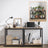 4-Tier Steel Shelving Unit - Rustic Brown and Black - High Load Capacity 520 kg for Garage and Shed