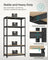 Heavy-Duty Shelving Units - Steel - Silver - Set of 2 with Adjustable Shelves and Max Load 875 kg