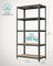 Heavy-Duty Shelving Units - Steel - Silver - Set of 2 with Adjustable Shelves and Max Load 875 kg