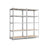 Heavy-Duty Shelving Units - Steel - Silver - Set of 2 with Adjustable Shelves and Max Load 875 kg