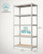 Set of 2 Heavy Duty Shelving Units - Steel - Silver - 5-Tier Adjustable Storage Racks with Max. Load 875 kg