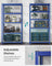Heavy-Duty Steel Shelving - Reinforced Steel - Blue - Set of 2