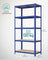 Heavy-Duty Steel Shelving - Reinforced Steel - Blue - Set of 2