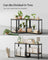 4-Tier Corner Shelf - 1500 kg Load Capacity - Heavy Duty Metal - Black