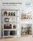 5-Tier Steel Shelving Unit - Reinforced Steel - Silver - Adjustable Shelves