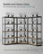 5-Tier Corner Shelf - 2625 kg Load Capacity - Heavy Duty Metal - Ink Black