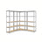 5-Tier Corner Shelf - 2625 kg Load Capacity - Heavy Duty Metal - Ink Black