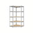 5-Tier Corner Shelf - Metal - Natural Beige - 90 cm Wide