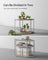 5-Tier Corner Shelf - Metal - Natural Beige - 90 cm Wide