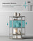 5-Tier Corner Shelf - Metal - Natural Beige - 90 cm Wide