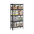 5-Tier Shelving Unit - Metal - Black - Adjustable Boltless Assembly