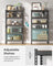 5-Tier Shelving Unit - Metal - Black - Adjustable Boltless Assembly