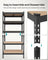 5-Tier Shelving Unit - Metal - Black - Adjustable Boltless Assembly