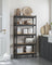 5-Tier Shelving Unit - Metal - Black - Adjustable Boltless Assembly