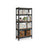 5-Tier Shelving Unit - Metal - Rustic Brown - Boltless Assembly