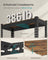 5-Tier Shelving Unit - Metal - Rustic Brown - Boltless Assembly