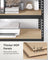Set of 2 5-Tier Storage Shelves - Steel - Black - Adjustable