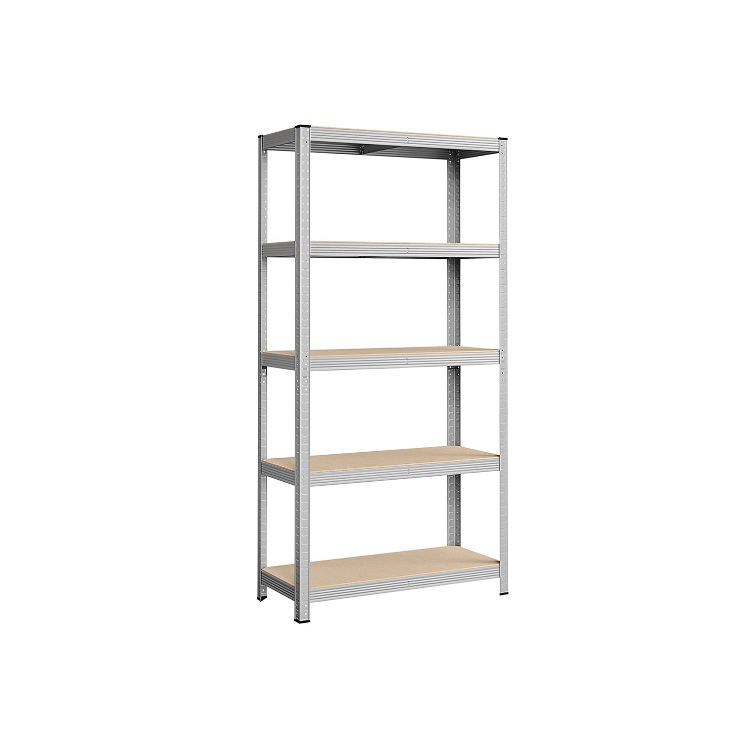 Heavy Duty Shelving Unit - Steel - Silver - Adjustable 5-Tier Design