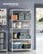 Heavy Duty Metal Storage Shelf - Steel - Silver - Adjustable Shelves