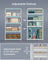 Heavy Duty Metal Storage Shelf - Steel - Silver - Adjustable Shelves