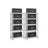 Heavy Duty Metal Storage Shelf - Steel - Silver - Adjustable Shelves