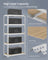 Heavy Duty Metal Storage Shelf - Steel - Silver - Adjustable Shelves