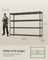 Heavy Duty Shelving Unit - 4-Tier - Steel - Max Load 2000 kg