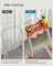 6-Step Aluminium Ladder - Silver and Orange - 12 cm Wide Steps with Tool Tray and Anti-Slip Feet